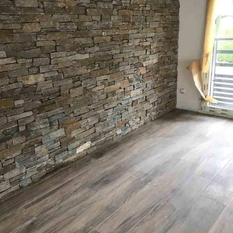 Pose d'un mur de pierre effet Stone 3D à Thônes : un rendu naturel et élégant, Annecy, Impoco Catania