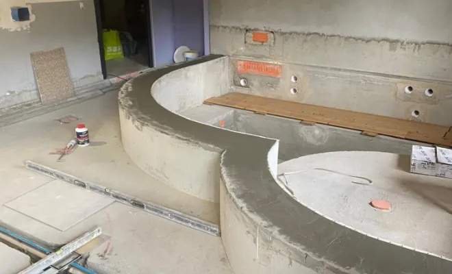 Pose de faïence dans un spa près de Thônes